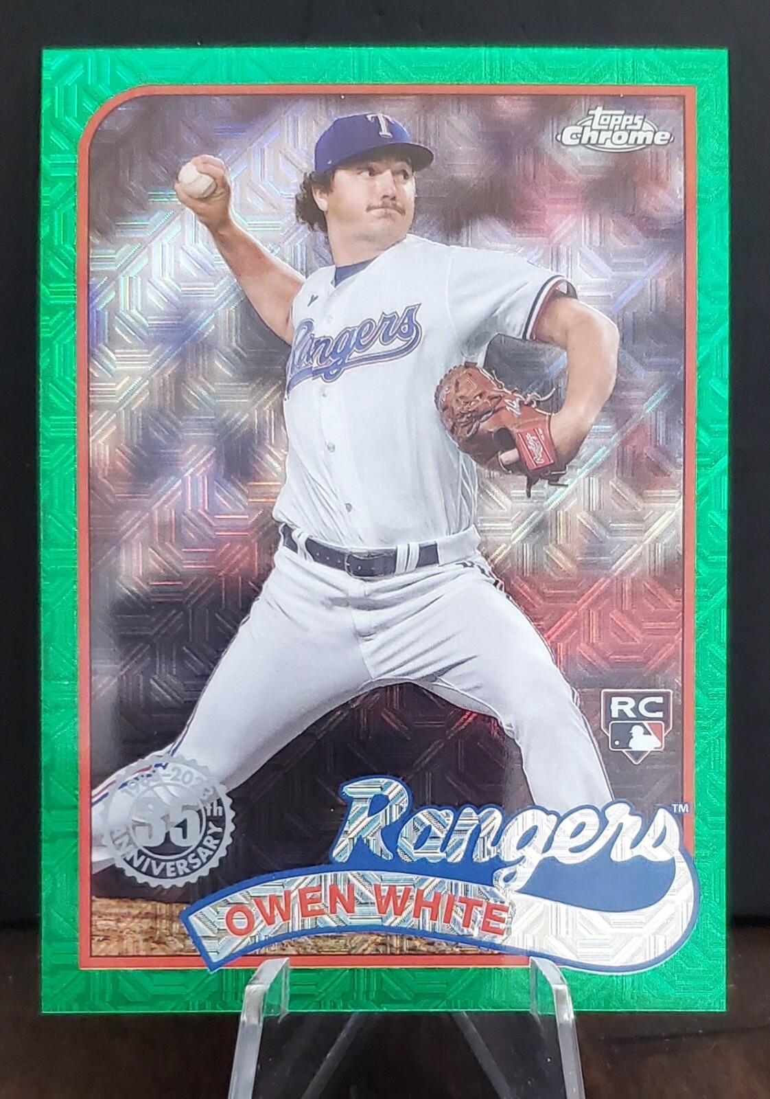 OWEN WHITE RC Green Mojo /99, 2024 Topps Chrome, Silver Pack, #T89C-13