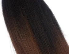 Easy Braid Single Ombre 24" hair 1B/30# hot water set one stretched extentention