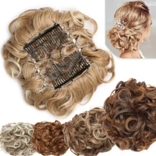 85g Large Scrunchie Messy Bun Hair Piece THICK Updo Clip In Extensions as Real