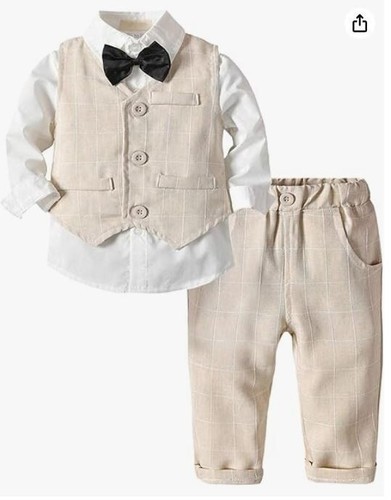 Toddler Boy Clothes Suit Gentleman Wedding Outfits, Formal Dress