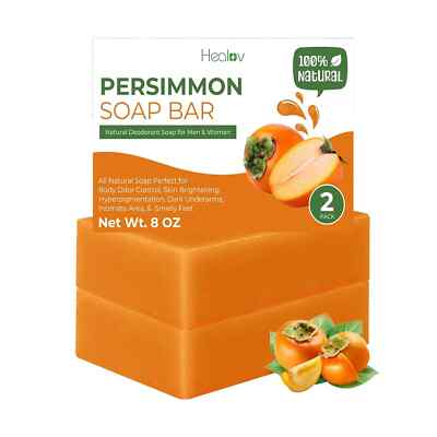 #ad #ad Persimmon Soap Bar Body Odor Control Deodorant Soap for Men amp; Women 2 X 8oz $12.84