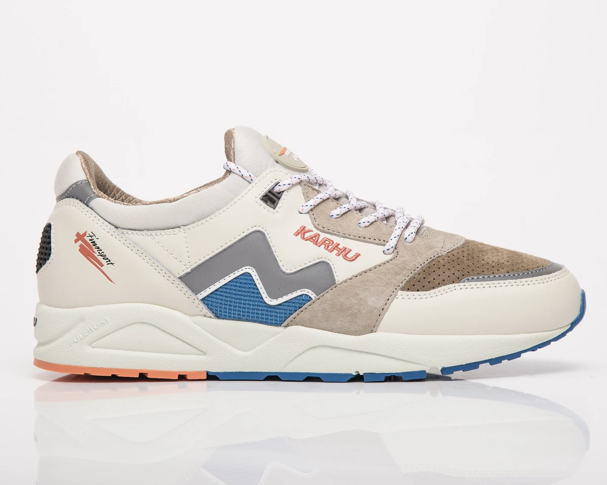 Karhu Aria 95 Men s Lily White Vallarta Blue Casual Lifestyle Sneakers Shoes