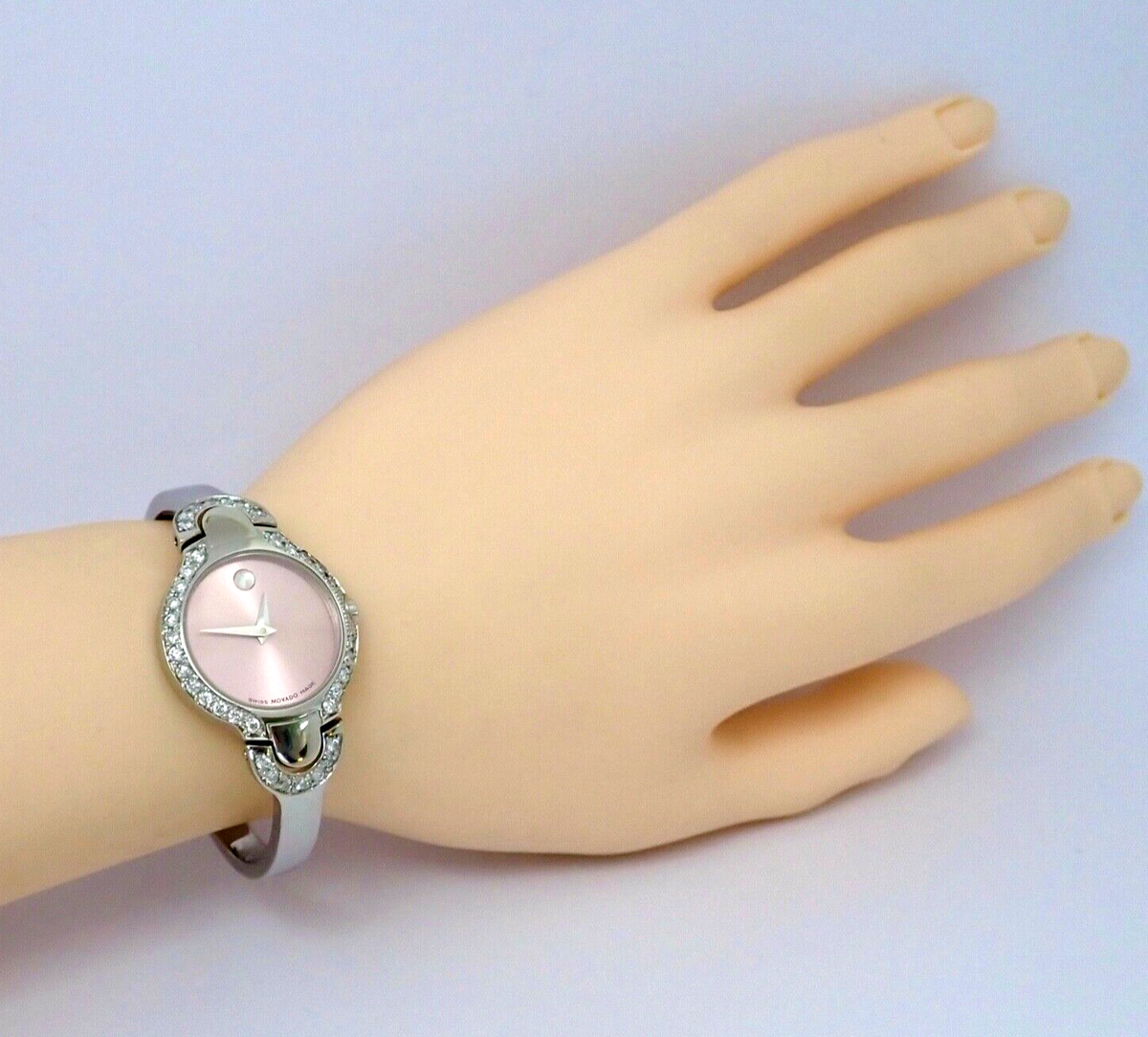 Movado Kara Pink Women’s Ladies Real Diamond Watch - 0605606 New Battery Movado 1881 Automatic Pink Diamond Watch - 0607487 main image 3