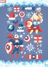 [DIGITAL CARD] Topps Marvel - Captain America Thor Happy Holidays 21 S1 - Frost