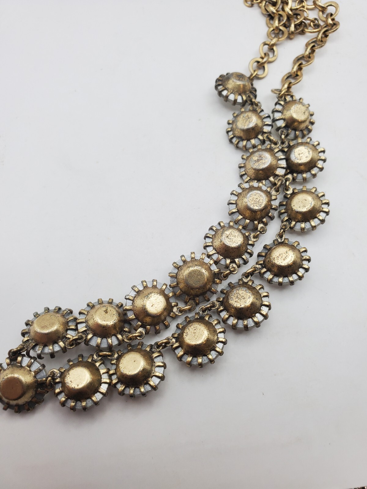 J. Crew Gold Tone Venus Flytrap Clear Rhinestone … - image 7