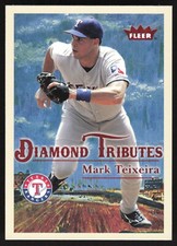 2005 Fleer Tradition Diamond Tributes Mark Teixeira #18DT Texas Rangers