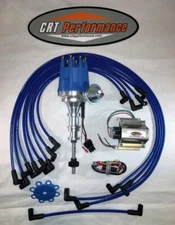 FORD Y-Block 256-272-292-312 BLUE Small HEI Distributor + 60K Coil + USA Wires