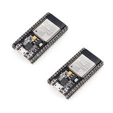 2 Packs ESP-WROOM-32 and ESP32 ESP-32S Development Boards2.4GHz Dual-Mode WiF...