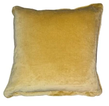 Rizzy Home Connie Post 20"x20" Yellow Solid Filled Pillow softest cotton velvet