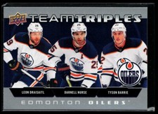 2021-22 Upper Deck Team Triples #TT-EDM Leon Draisaitl / Darnell Nurse / Tyson