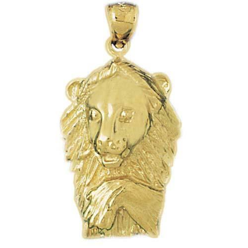 New 14k Gold Lion Pendant | eBay