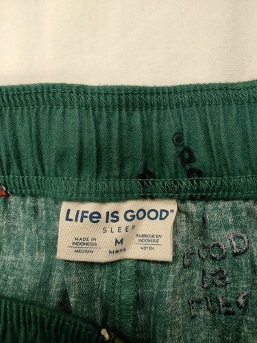 Life is Good Men Classic Sleep Pant Cars Spruce Green Medium 40011A - Picture 10 of 10