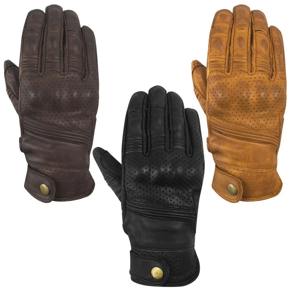 New Leather Summer Motorbike Motorcycle Glove Knuckle Shell Protection Gloves
Opens in a new window 