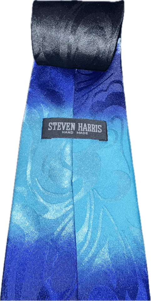 Gravata masculina feita à mão Under Water World Steven Harris Dolphins Fish - Imagem 2 de 4