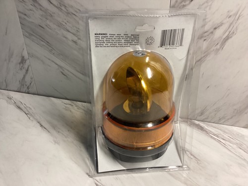 12V DREHBARES GELBES LICHT BEACON DREHBARE AUTOLAMPE NOTMAGNET #40366 - Bild 3 von 6