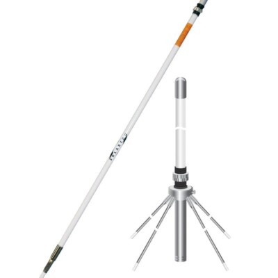 Solarcon A-99CK 17' 1/2 Wave Fiberglass Base Station Antenna w/ Ground Plane Kit