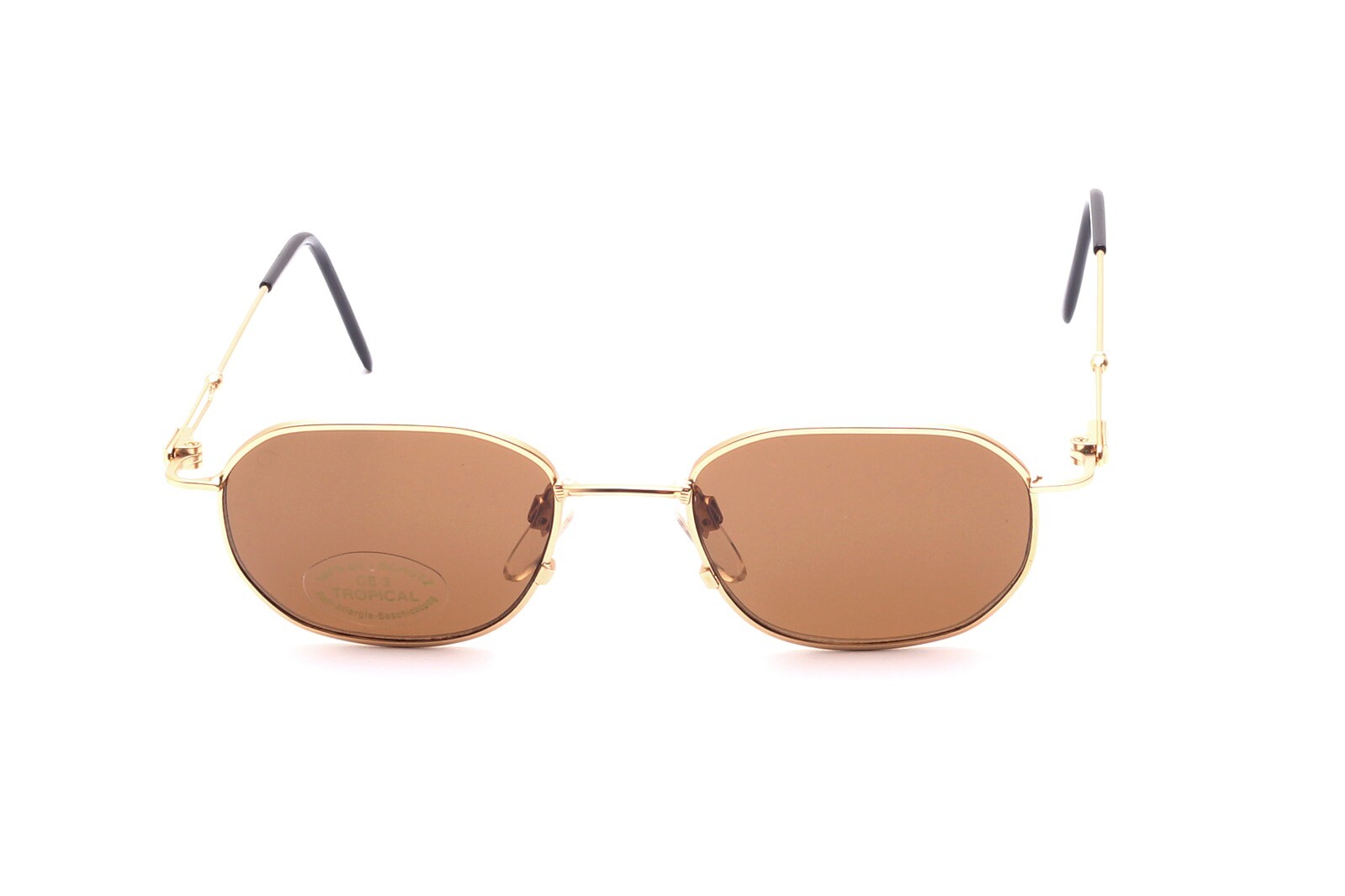 Зонненбрилл Металл Голд Матовый Дамен Херрен Тропический овал в режиме эккиг-Деисгн