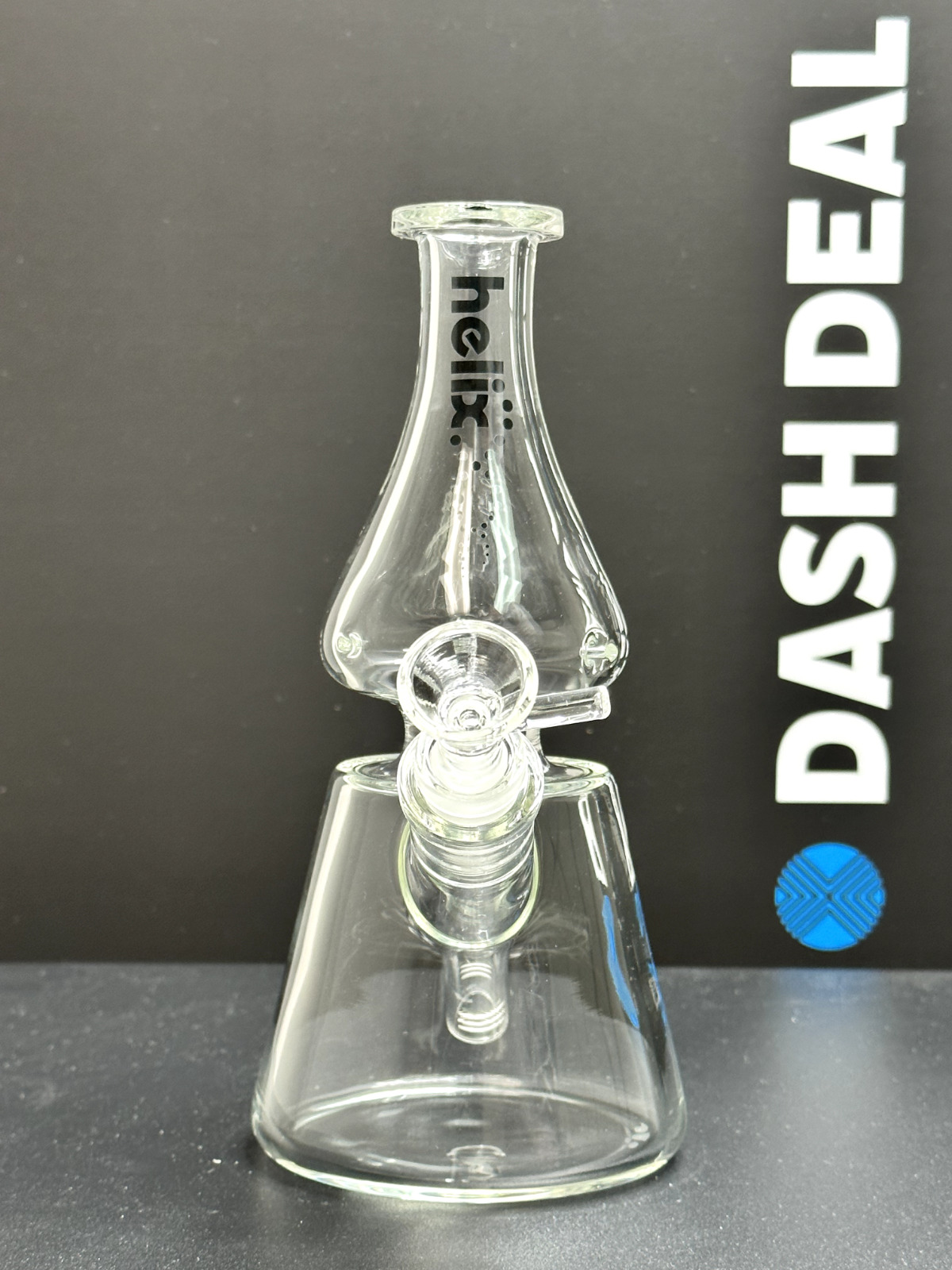 10 GRAV - Glass Water Pipe Bong - WHIRLWIND HELIX BEAKER - 14mm Bowl. Available Now for 69.99