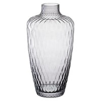Leonardo Giulia Vase Blumenvase Dekovase Kalk-Natron-Glas Grau-Transparent H29Cm