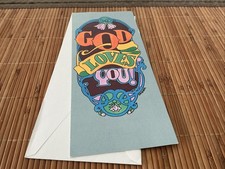 Vintage 1970’s American greetings card Card God Loves You