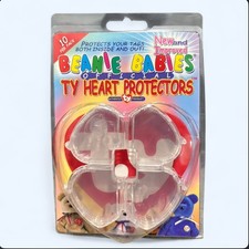 Ty Official Beanie Babies Heart Tag Protectors 10-Pack New 