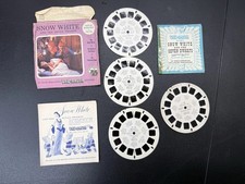 Lot Of 4 Reels Booklet Sawyer s View-Master Set Snow White And The Seven Dwarfs