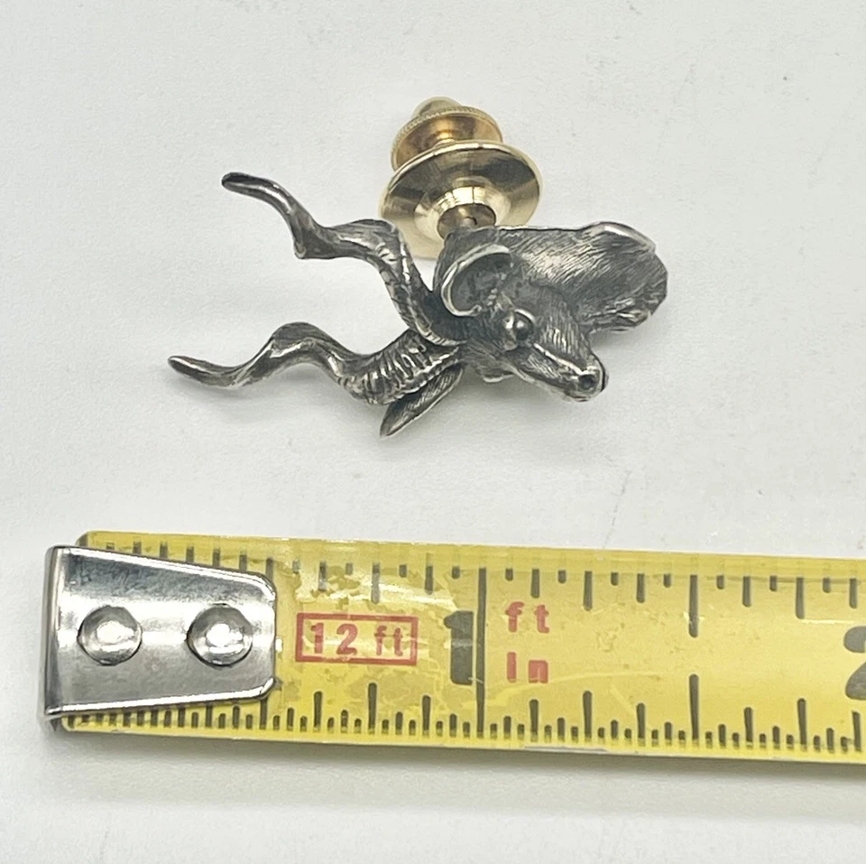 Vintage Retired James Avery Rare Silver 925 Buck /Deer /Antelope /Gazelle Pin - Image 4 of 4