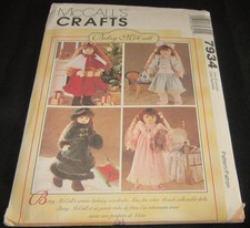 Vintage Betsy McCall 18" Doll Clothes Pattern 1995 McCall's Crafts 7934 UNCUT