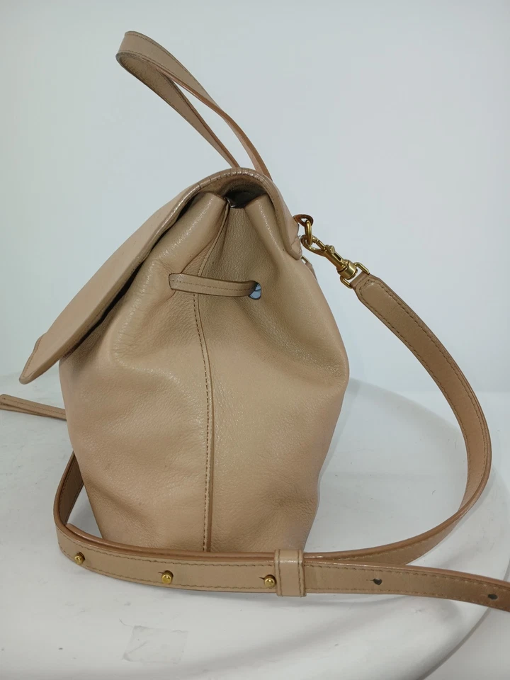 MANSUR GAVRIEL Cuero Tostado Suave Mantecoso Bolso de Mano Bolso Mochila A133 Foto 3 de 4
