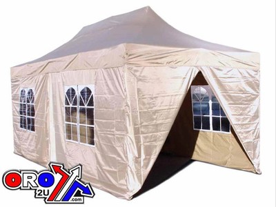 Pavillon Pop Up Zelt Festzelt Vorzelt, 3x6m verstärkt / Montageschieber, BARNUM8