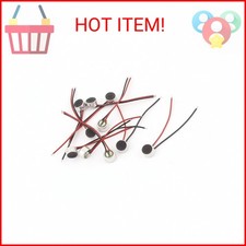 uxcell 10pcs 6mm x 3.5mm Mini Electret Microphone Condenser Pickup w Lead