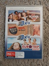 Old School-Uncut / Road Trip-Uncut / Eurotrip (DVD, 2002)