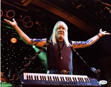 Edgar Winter Signed Autographed 11x14 Rock Star on Stage Photo ACOA