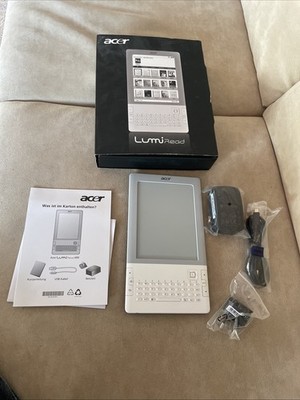 Acer Ebook Reader LumiRead 600 3G ISBN Scanner. Wie NEu