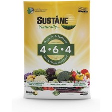 Sustane 4-6-4 Organic & Natural Fruit & Flower Plant Food Fertilizer, 20lbs 2.10 per gallon