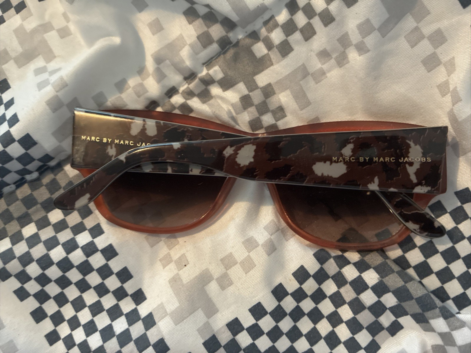 Marc Jacobs Red/Orange/Maroon Lens Women Sunglasses Acetate Original Authentic