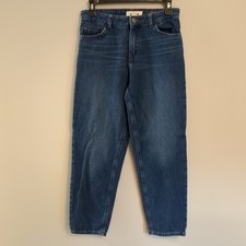 Mini Boden Blue Relaxed Straight Mom Jeans Denim Girls Size 13Y