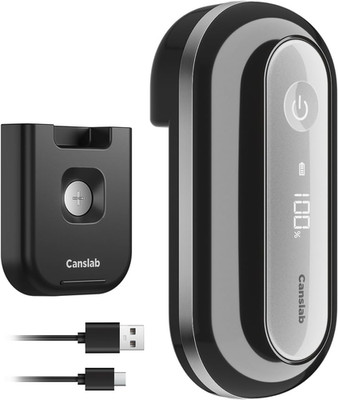 RETRO Electric Can Opener, Auto-Stop One-Touch Operation, USB Rechargeable with