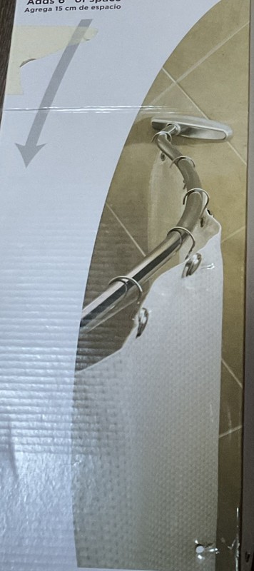 Kenny  Titan Stainless Curved Shower Curtain Rod Rustproof, Nickle