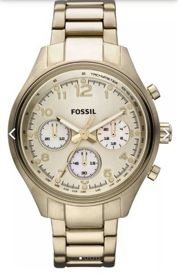 Fossil Flight CH2791 Gold Chronograph Women s Watch   38mm 