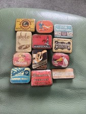 collection of vintage gramophone needle tins x 12 see pictures for condition