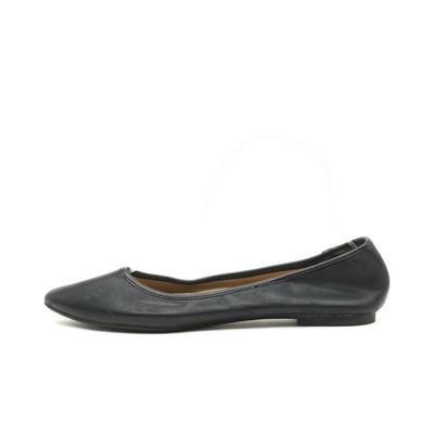 TIME AND TRU Damen Ballerinas EU 38 Klassik Schwarz Kunstleder Komfort Flats