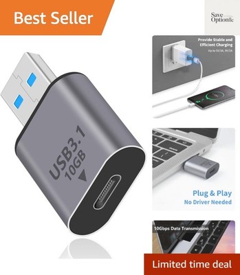USB C Female to USB Male Adapter 10Gbps, 3.1 Gen 2, USB A to C Adapter Conver...