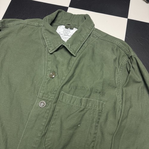 Vintage US Army Coveralls Sateen Type 1 Size Small 1983 Green - Picture 3 of 6