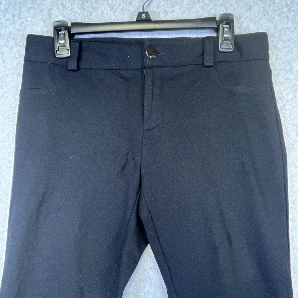 INC Women’s 8P Black Petite Slim Fit Mid Rise Stretch Office Career Pants 31x26 - Image 2 of 4