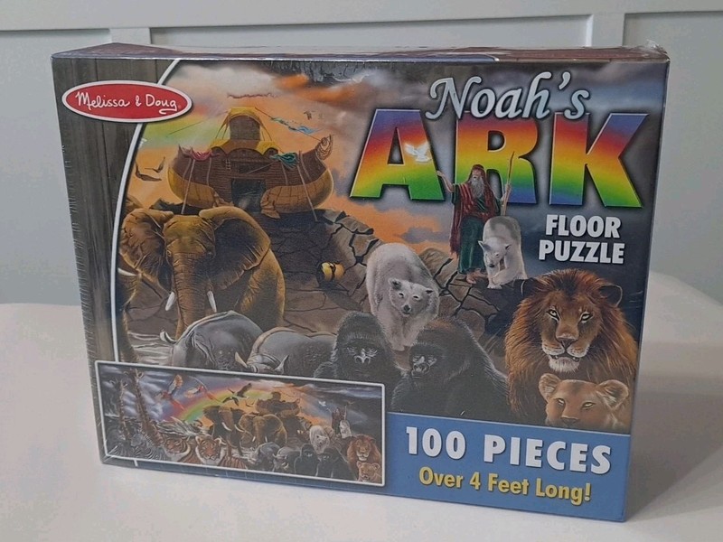 Melissa & Doug Noah's Ark 100 Piece Floor Puzzle 4+ Feet Long New 