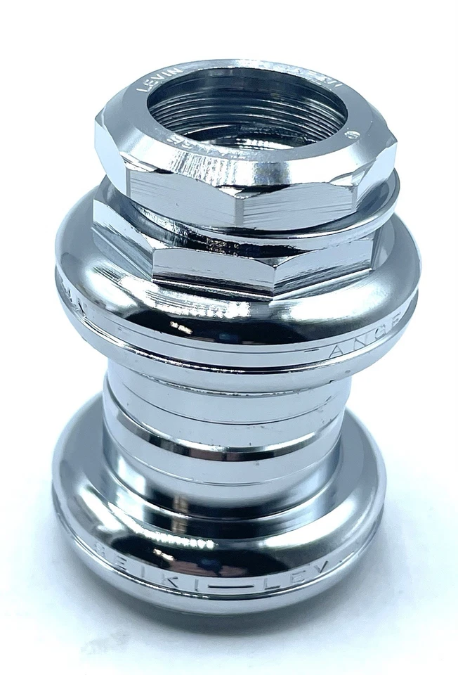 Tange Seiki Levin NJS 1" 1-inch Threaded 26.4 Chrome Traditional Bicycle Headset - Image 2 of 4