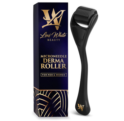 Derma Roller for Skin, Hair & Beard   Women and Men Titanium Microneedling Rolle