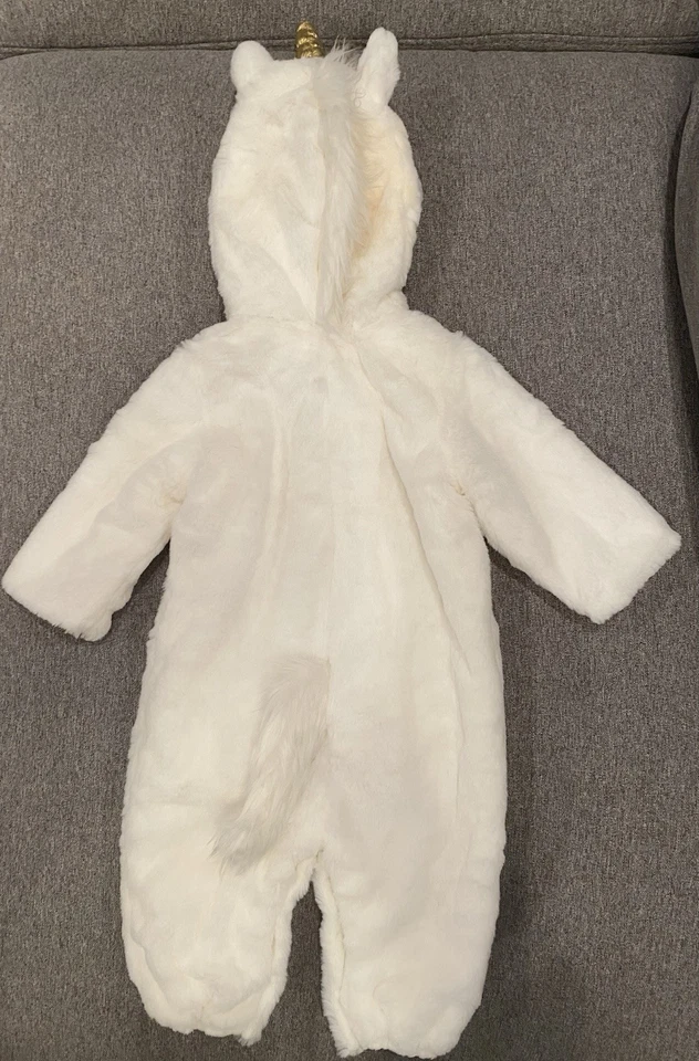Pottery Barn Niños BABY UNICORNIO MÁGICO DISFRAZ HALLOWEEN 0-6 MOS *blanco Foto 3 de 4