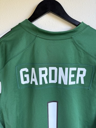 Nike NY Jets Men's Jersey XL Green Ahmad Sauce Gardner #1 On Field EUC - Picture 8 of 15
